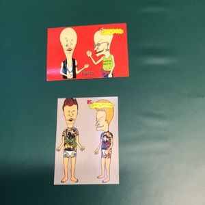 MTV networks beavis and butthead cards set of 2